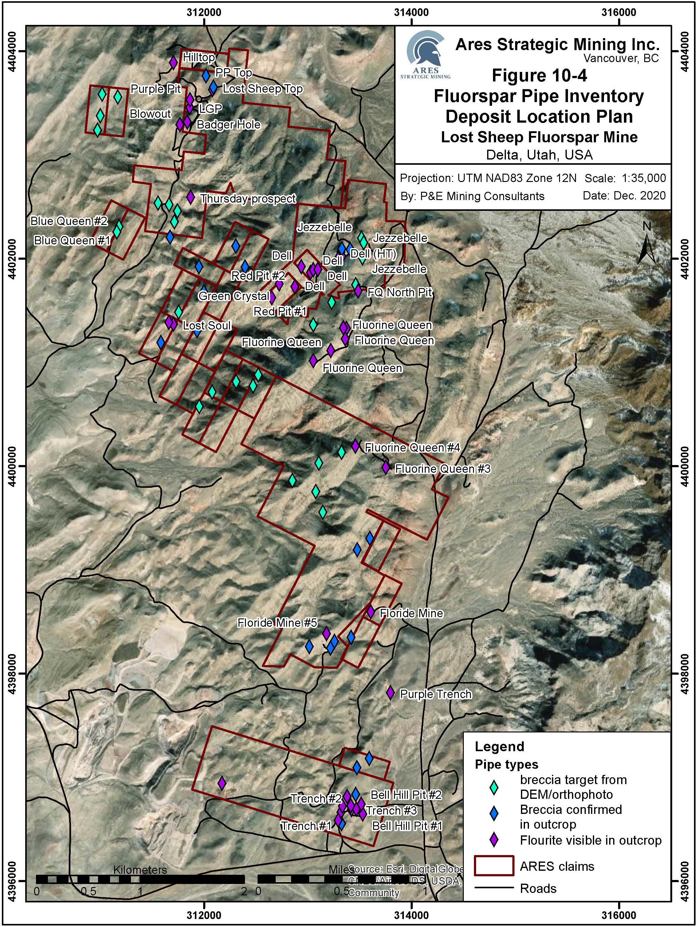 mineral potential inventory property mapp